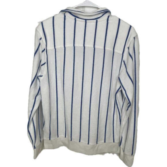 SCOTCH & SODA Men’s STRIPED TOWELING V-NECK SWEATSHIRT- COMBO S - Picture 3 of 10